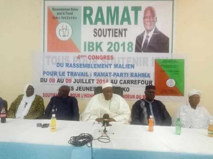 4ème Congrès du Parti RAMAT : Soutient à IBK pour sa réélection