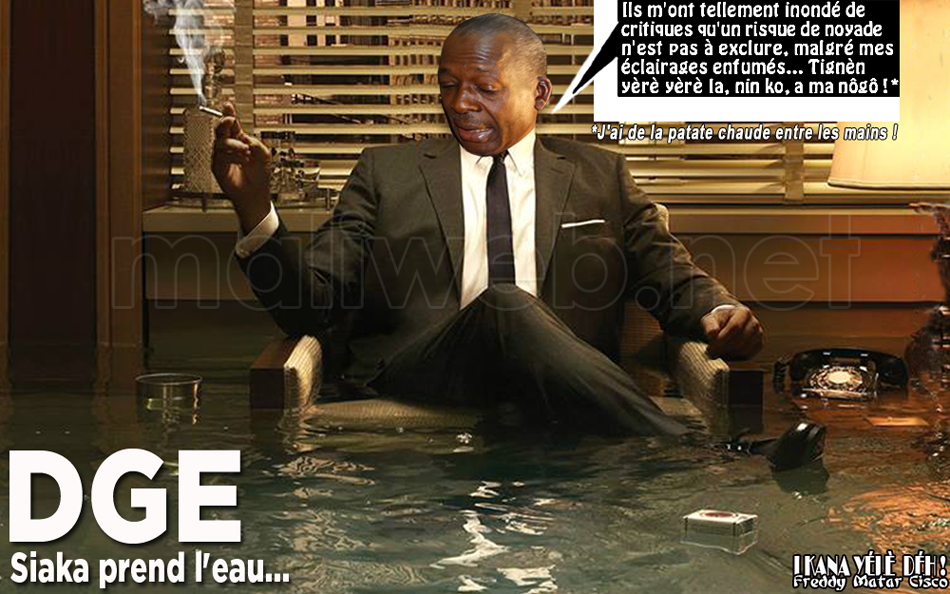 DGE: Siaka prend l'eau...