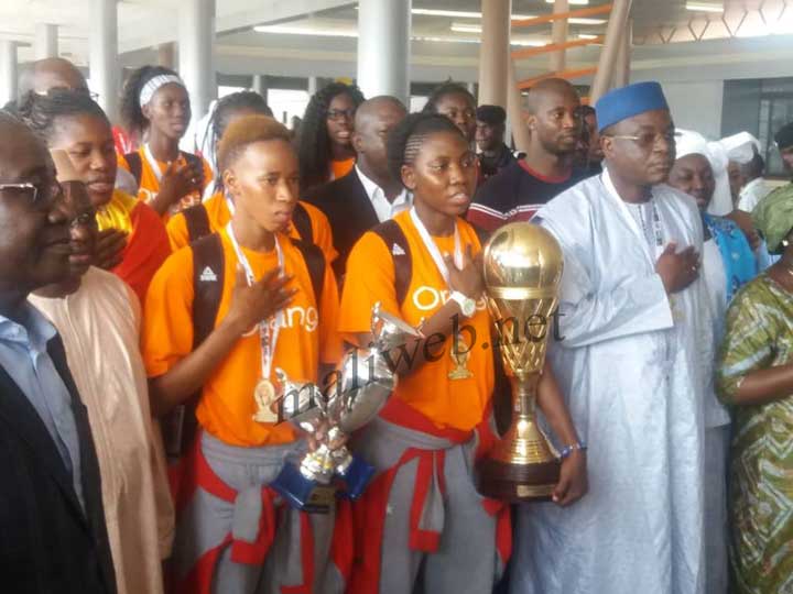 15eme édition Afrobasket féminin U18 : Les championnes accueillies avec tous les honneurs
