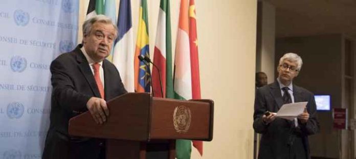Antonio-Guterres- Le Secrétaire général de l'ONU, António Guterres