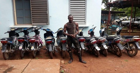 Insécurité : le commissariat du premier arrondissement de Ségou met fin à la course d'un redoutable voleur de motos Djakarta : cinq complices arrêtés et une dizaine de motos saisies.