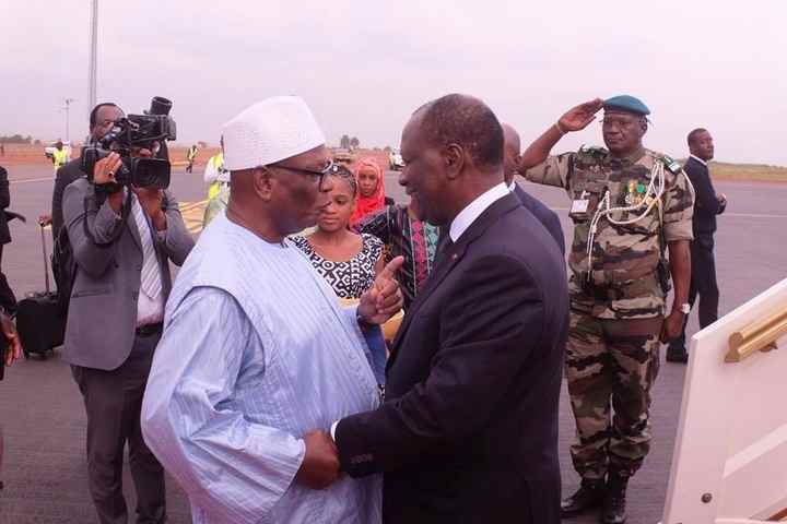 Anniversaire de l’indépendance du Mali:  Alassane Ouattara est à Bamako depuis 17h25