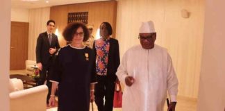 Son Excellence Monsieur Ibrahim Boubacar Keita, a reçu en audience le jeudi 20 septembre 2018 , Madame Évelyne Decorps Ambassadrice de France au Mali en fin de mission diplomatique dans notre pays