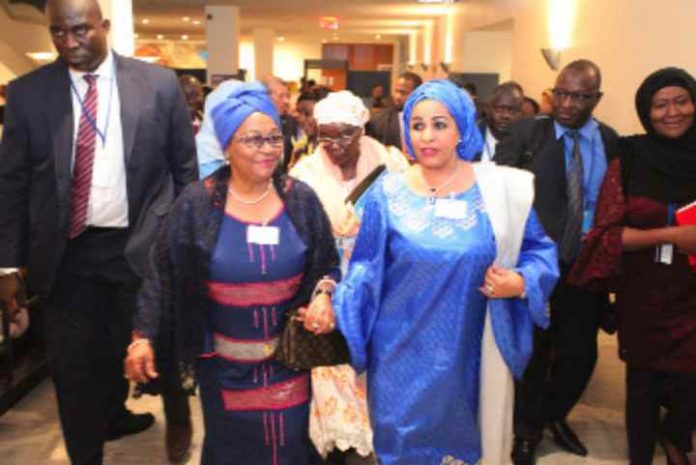 Mme Keïta Aminata Maiga-a-new-york La Première Dame du Mali, présidente de l’Ong Agir, Mme Keïta Aminata Maïga, a mené plusieurs activités à New York, en marge de la 73è session de l’Assemblée générale des Nations unies