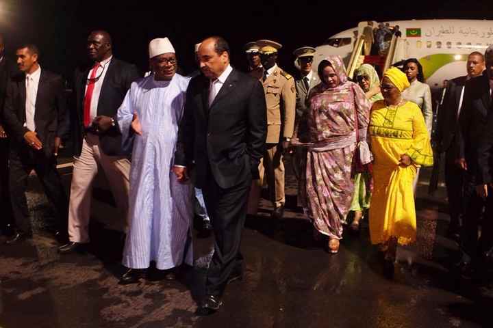 Anniversaire de l’Indépendance du Mali: Mohamed Ould Abdel Aziz est arrivé ce soir à Bamako