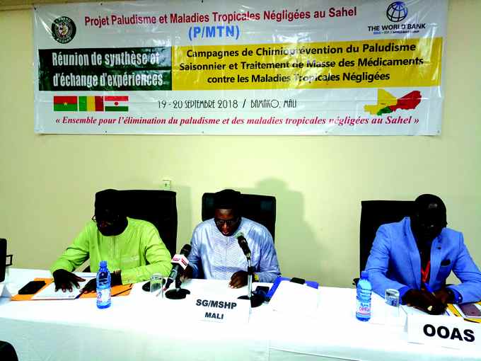 Projet paludisme et maladies tropicales négligées : le Burkina, le Mali et le Niger  échangent leurs expériences