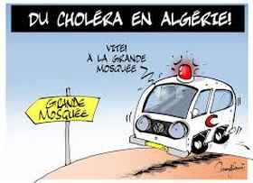 L'Algérie en proie à une épidémie de choléra.