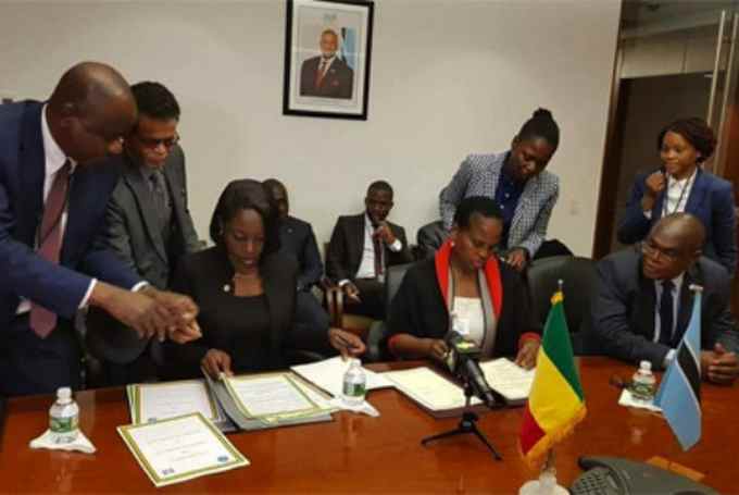 New York : Le Mali et le Botswana signent un important accord