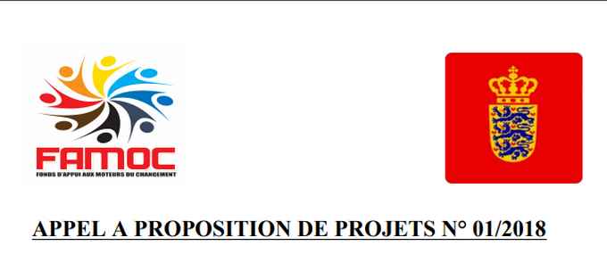 FAMOC: Appel à proposition de projets N° 01/2018