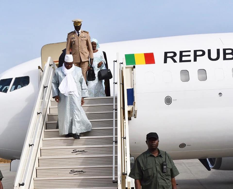 Photos: L'arrivée de SEM Ibrahim Boubacar Keita à Kayes