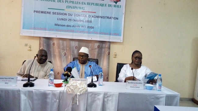 Office national des Pupilles: le ministre Hamadoun Konaté lance les travaux du 1er Conseil d’Administration