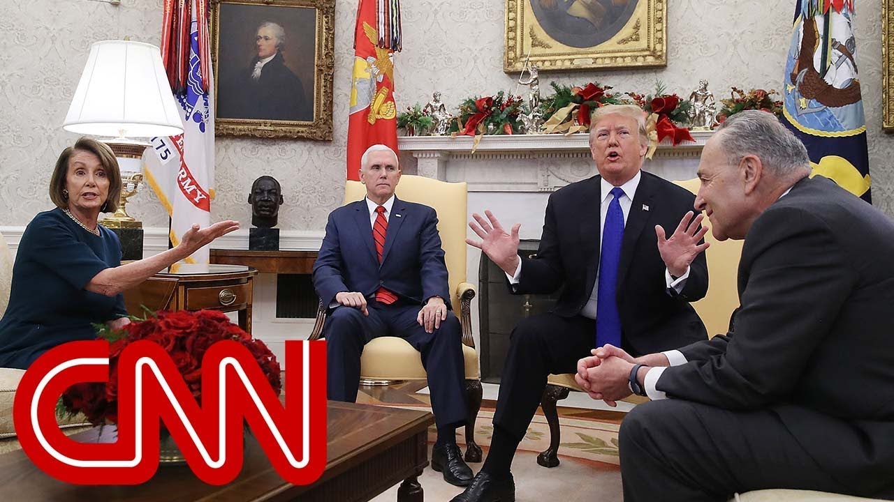 [ Vidéo] Trump réclame son mur: tensions au Bureau ovale
