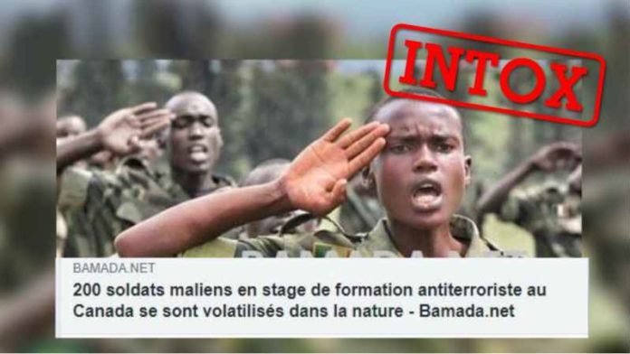Des déserteurs maliens au Canada ? Une parodie devenue une fausse info