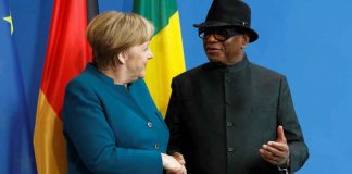 La chancelière allemande Angela Merkel et le président malien Ibrahim Boubacar Keïta