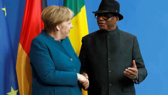 La chancelière allemande Angela Merkel et le président malien Ibrahim Boubacar Keïta