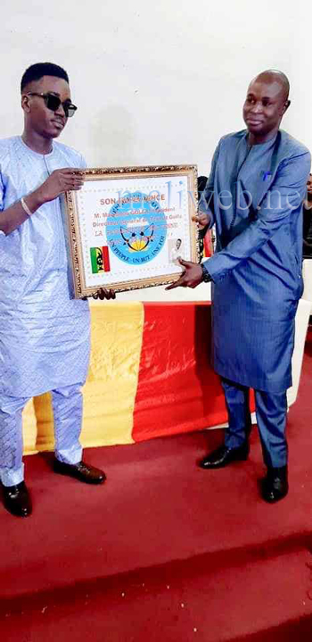 Pour ses actions dans la promotion de l'emploi et dans l'humanitaire : Le PDG de Golfa transit Mamadou Golfa décoré par l'Association des jeunes premiers