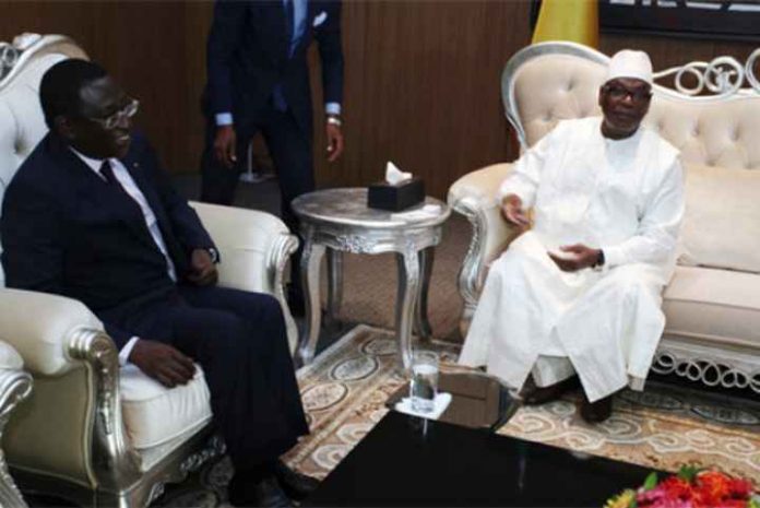 Le président Keïta et Soumaïla Cissé à Koulouba