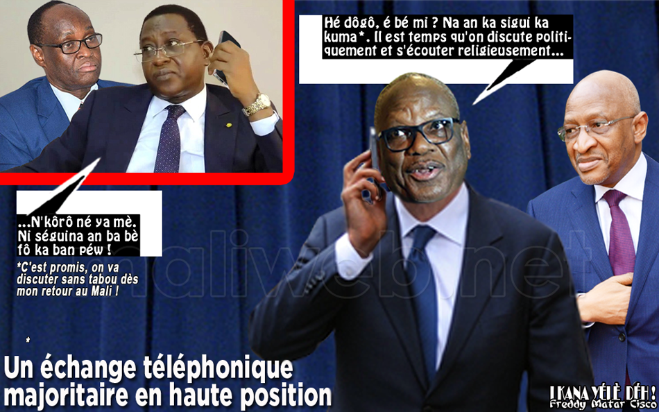 Un échange téléphonique majoritaire en haute position