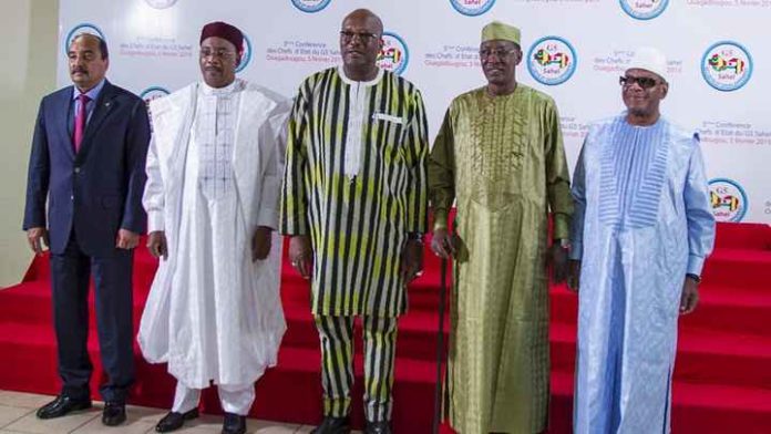 La photo de famille des chefs de l'Etat du G5 Sahel