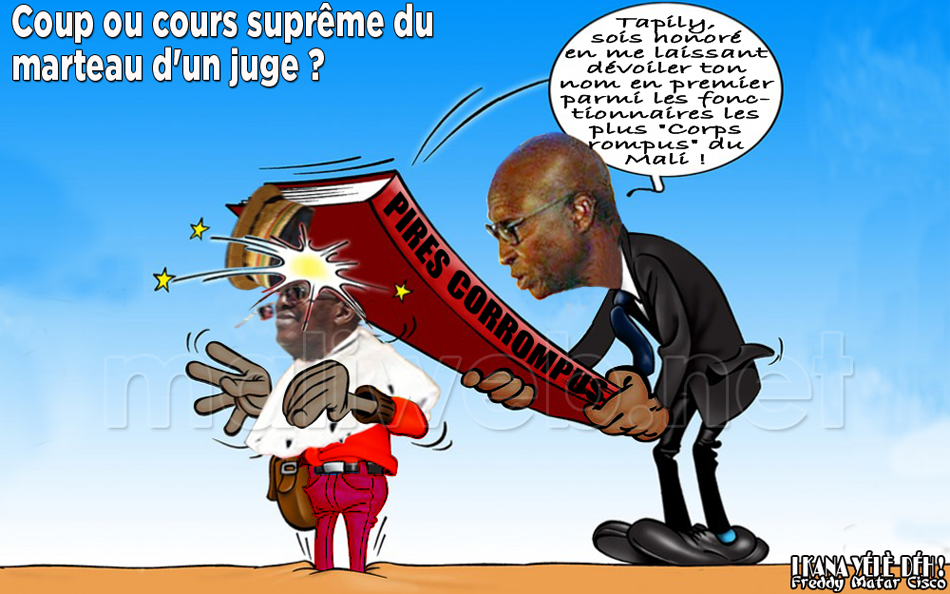 Coup ou cours suprême du marteau d'un juge