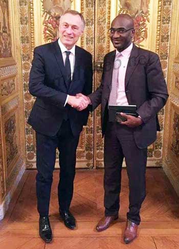 Invité par l'état français à travers son programme des personnalités d'avenir :  Le président de  l'Ojep, Cheick Oumar Soumano