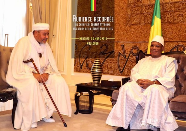 Audience à Koulouba : Le chef de l’état reçoit le Chérif Sidi Zoubeir Attidjani