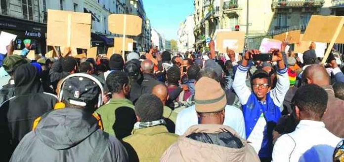 La diaspora africaine manifeste à Paris