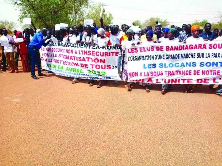 Manifestations synchronisées à l'appel du collectif des associations du pays dogon : Les populations de Bankass, Koro et de Bandiagara réclament le retour de la sécurité