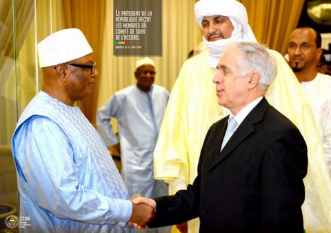 KOULOUBA -  Le Président de la République reçoit le Comité de Suivi de l'Accord : IBK insiste sur le respect de l’intégrité territoriale du Mali.