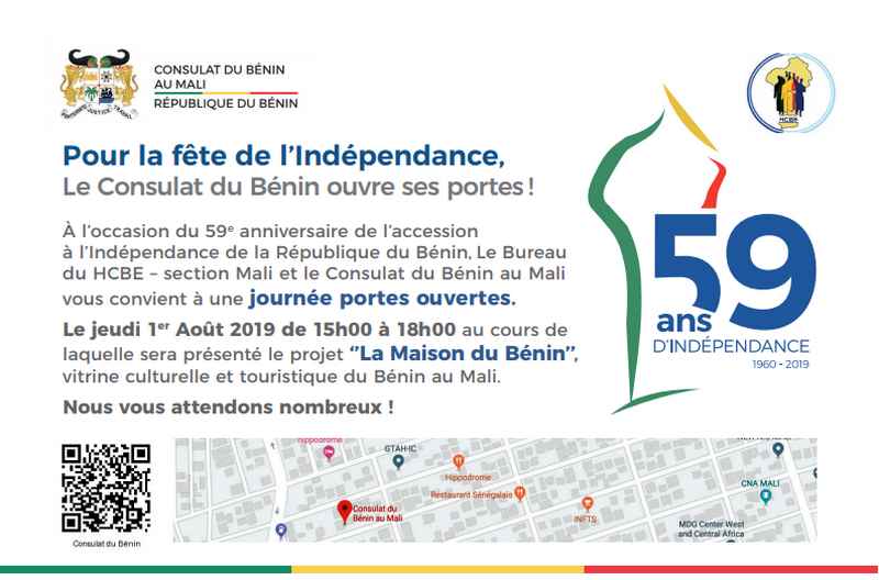 Pour la fête de l’Indépendance, le Consulat du Bénin ouvre ses portes !