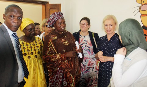 La  directrice adjointe de l'Unicef Mme Charlotte Petri Gornitzka à l'Apdf : "Nous allons toujours continuer à vous soutenir car vous faites un travail extraordinaire"