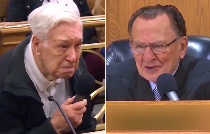 VIDEO. Un juge au grand cœur et un nonagénaire font pleurer Internet