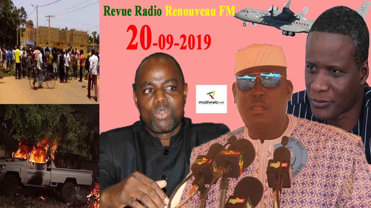 La revue de presse de la Radio RENOUVEAU FM du 20 septembre 2019
