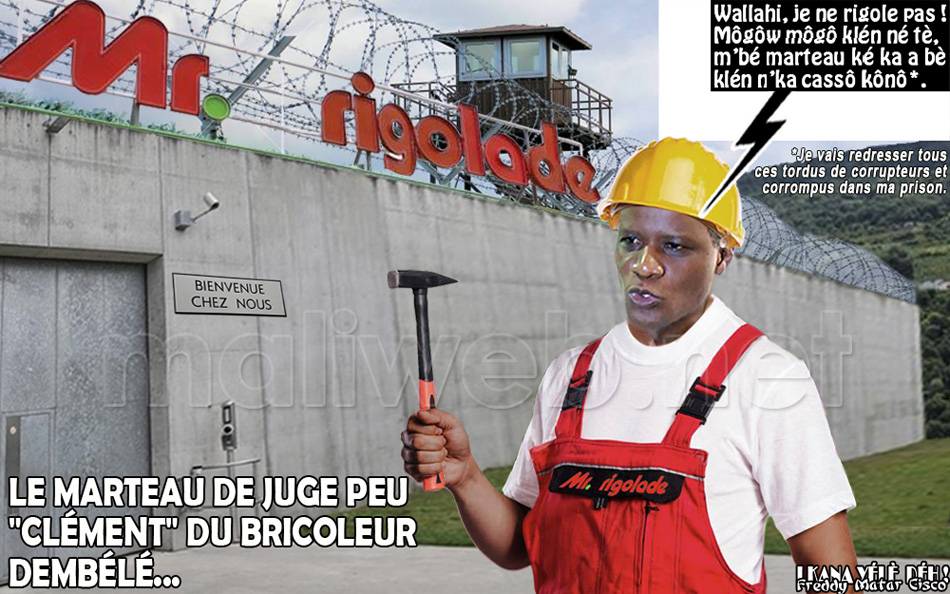 Le marteau de juge peu « CLEMENT » du bricoleur Dembélé