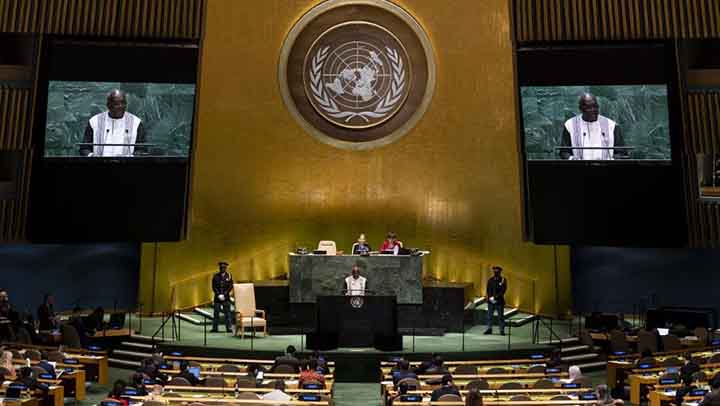 Devant l'Assemblée générale de l'ONU, Kaboré plaide la cause du G5 Sahel