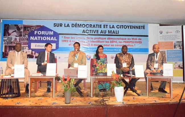 Démocratie et Citoyenneté active au Mali: Lancement de la première édition d’un Forum national