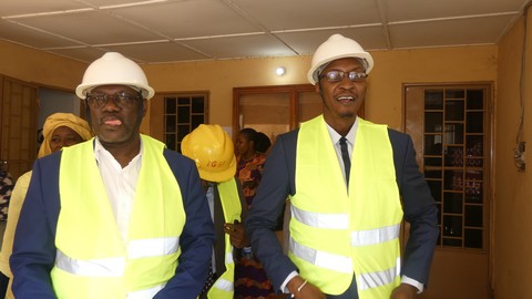 Construction de nouveau siège  de l’AEDD : le ministre Housseini Amion Guindo se dit « satisfait de l’état d’avancement des travaux »