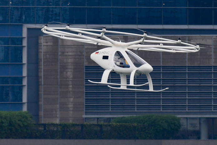 Un taxi volant électrique au-dessus de Singapour