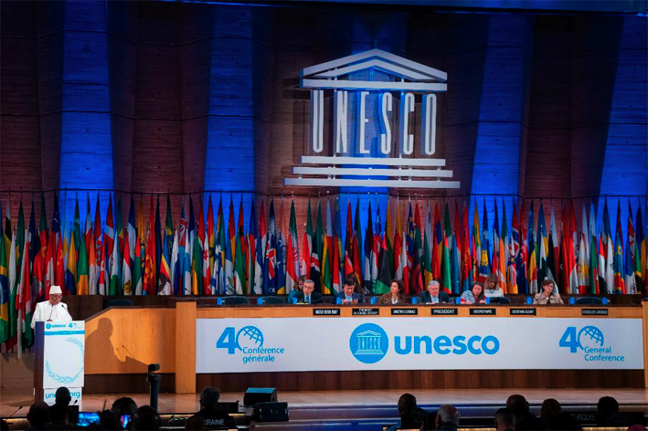 Le président Keïta à la tribune de l’Unesco : « La marche vers un monde meilleur se fera avec tous les peuples »