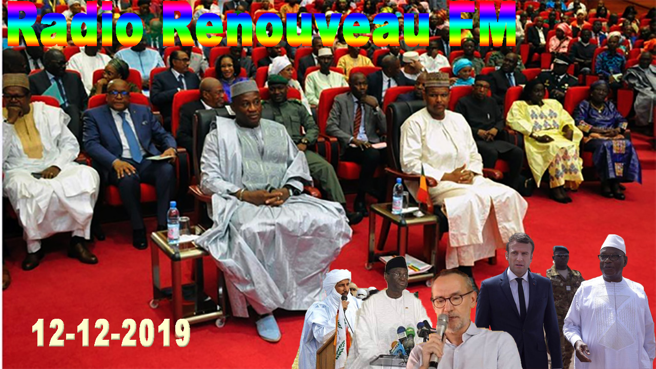 La revue de presse de la Radio Renouveau FM du 12 décembre 2019