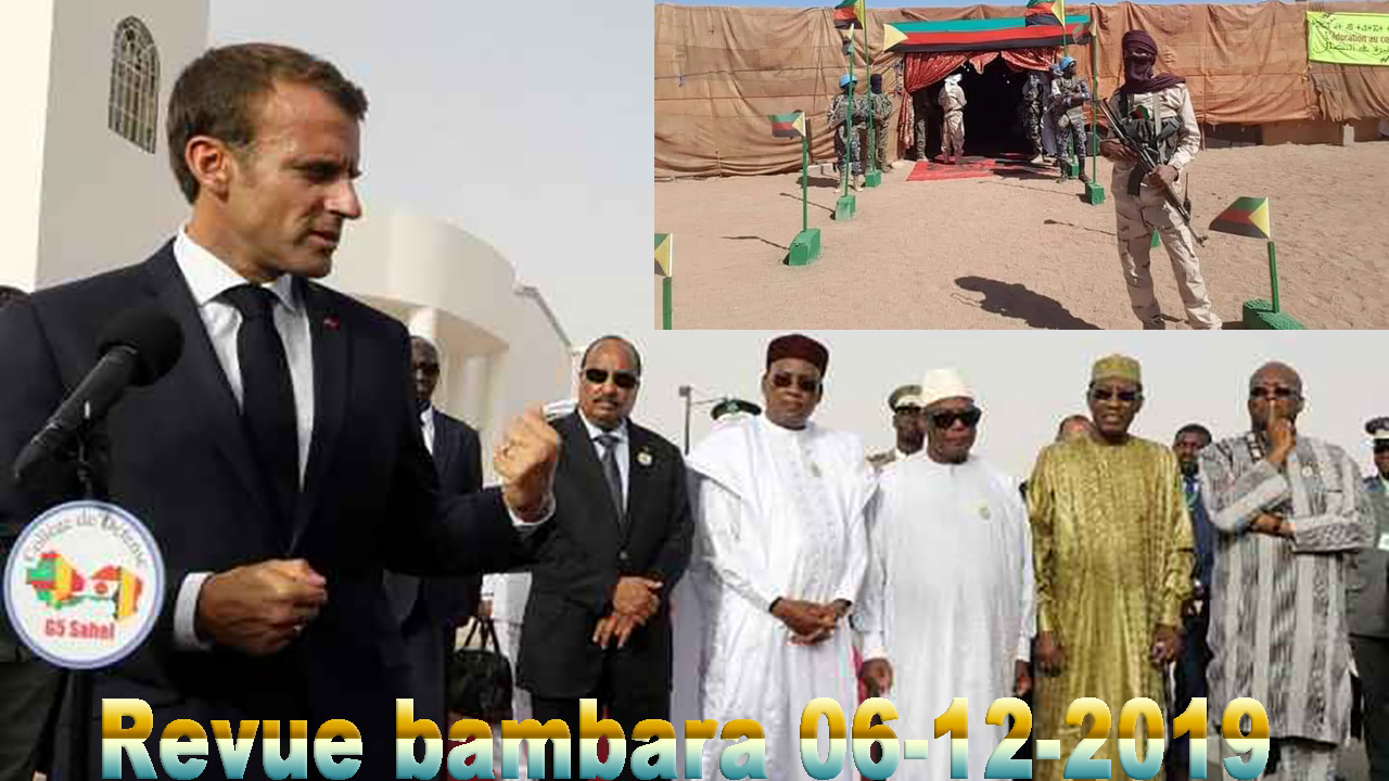 Revue de la presse en Bambara du 06 décembre 2019