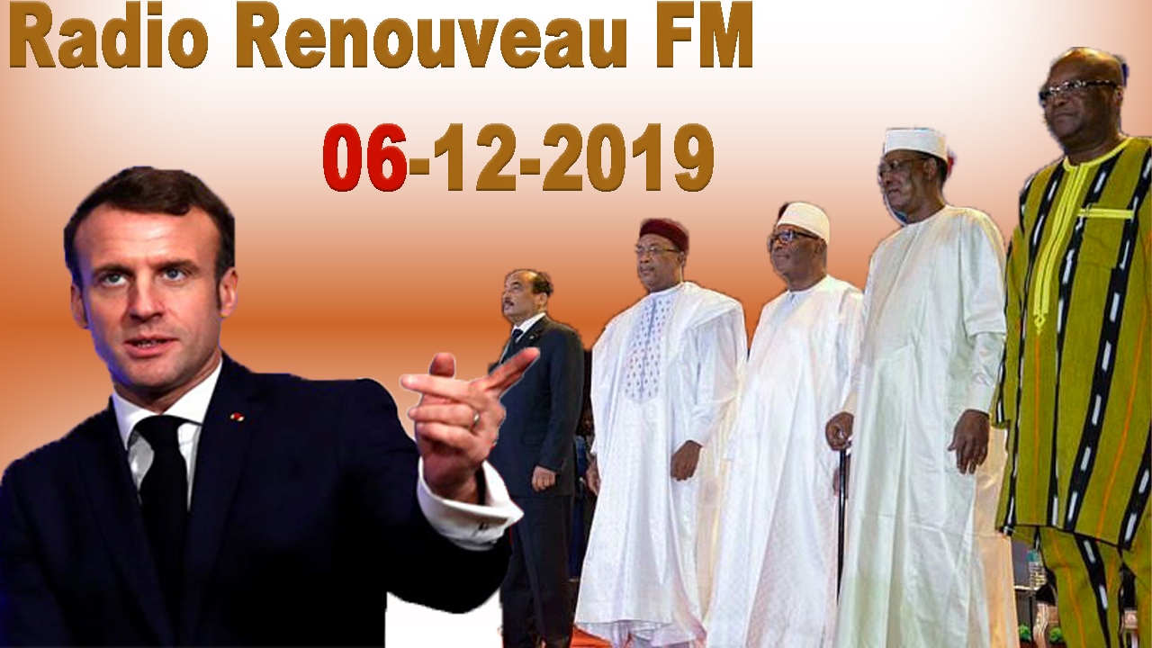 La revue de presse de la Radio Renouveau FM du 06 décembre 2019