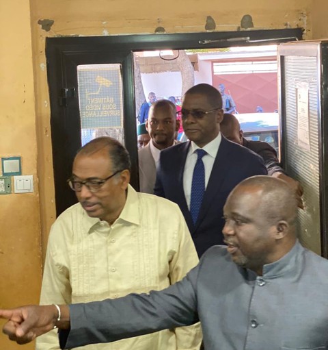 Le Ministre Michel Hamala Sidibé dans les locaux de la CANAM