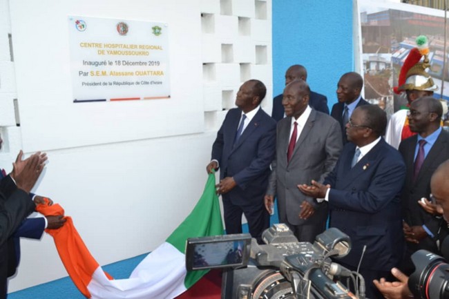 Rénovation du CHR de Yamoussoukro, le Président Ouattara : «Un travail magnifique a été fait »