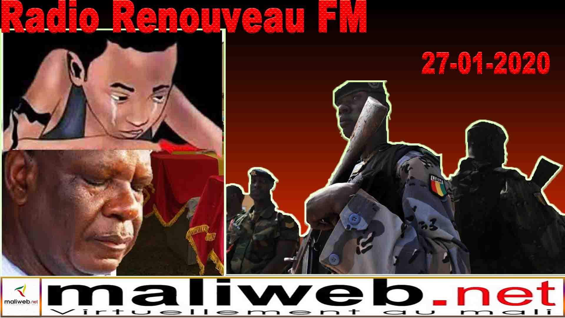 La revue de presse de la Radio Renouveau FM du 27 janvier 2020