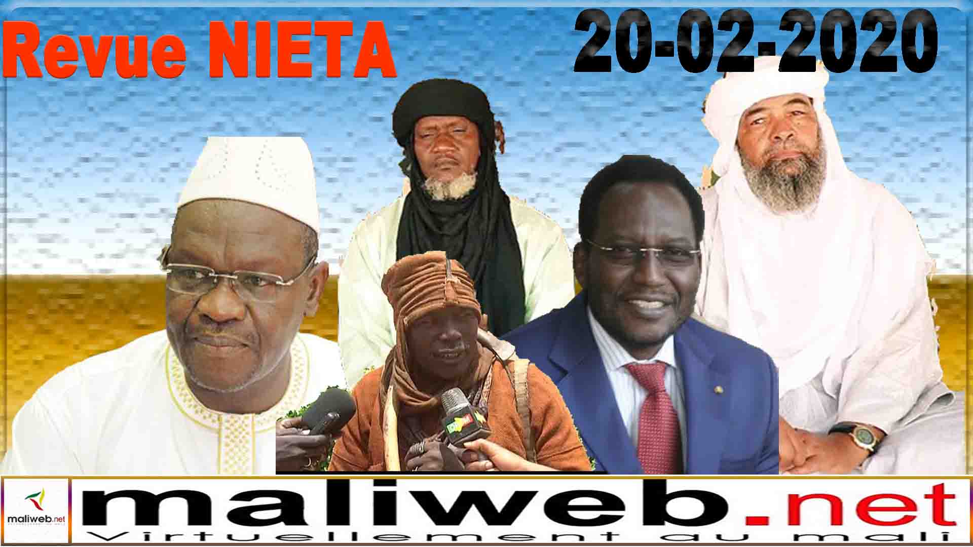 La revue de presse de la RADIO NIETA du 20 février 2020