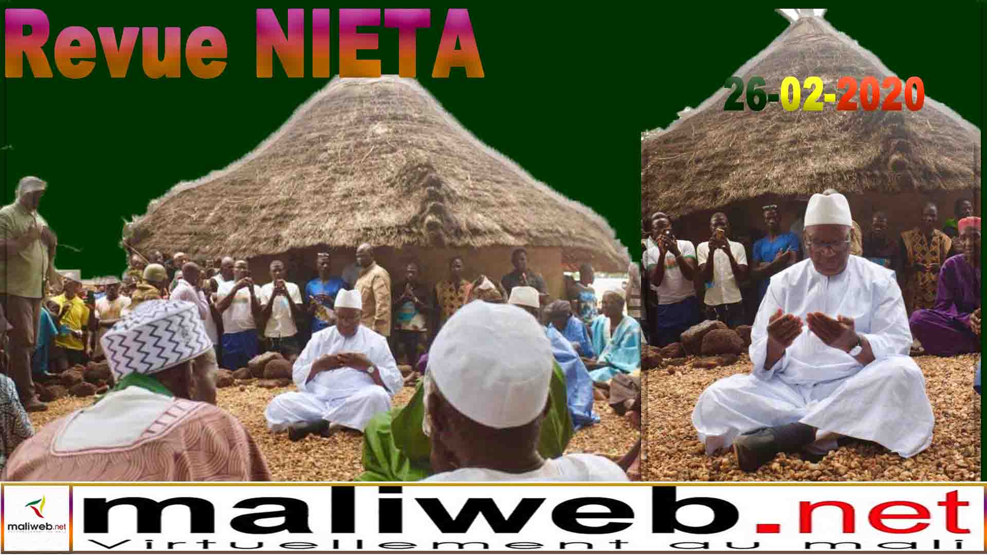 La revue de presse de la RADIO NIETA du 26 février 2020