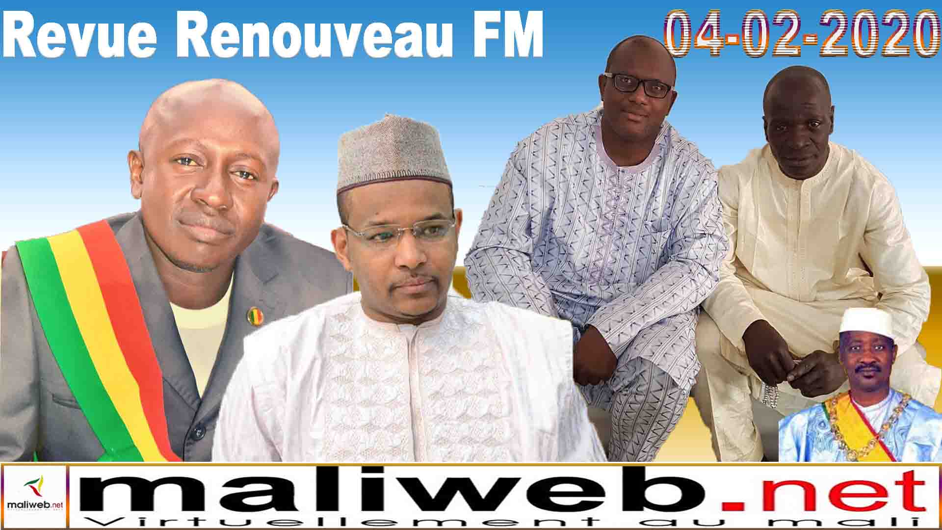 La revue de presse de la Radio Renouveau FM du 04 février 2020