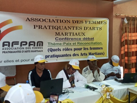 Aïda Tiama, présidente de L'AFPAM :  '' Nous voulons apporter notre pierre à l’édifice de la paix à  travers la pratique des arts martiaux ''