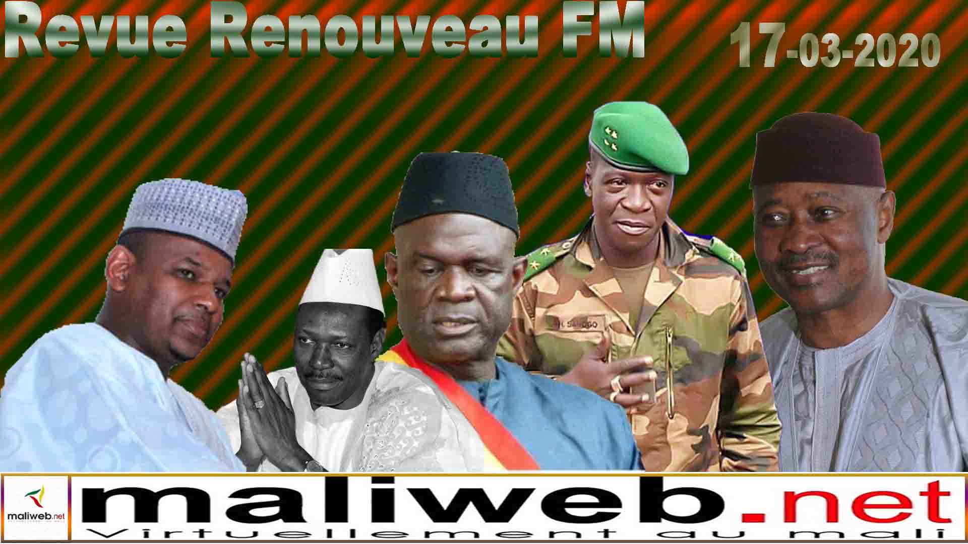 La revue de presse de la RADIO RENOUVEAU FM du 17 Mars 2020
